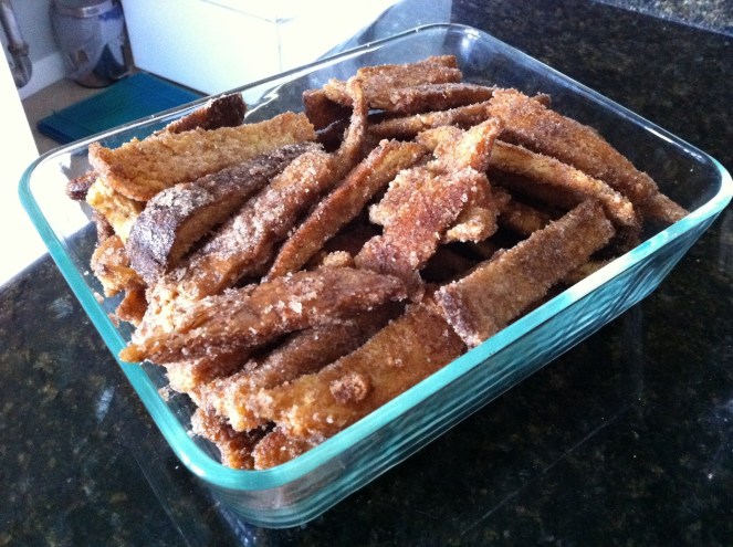 Cinnamon Sugar Bread Crusts
